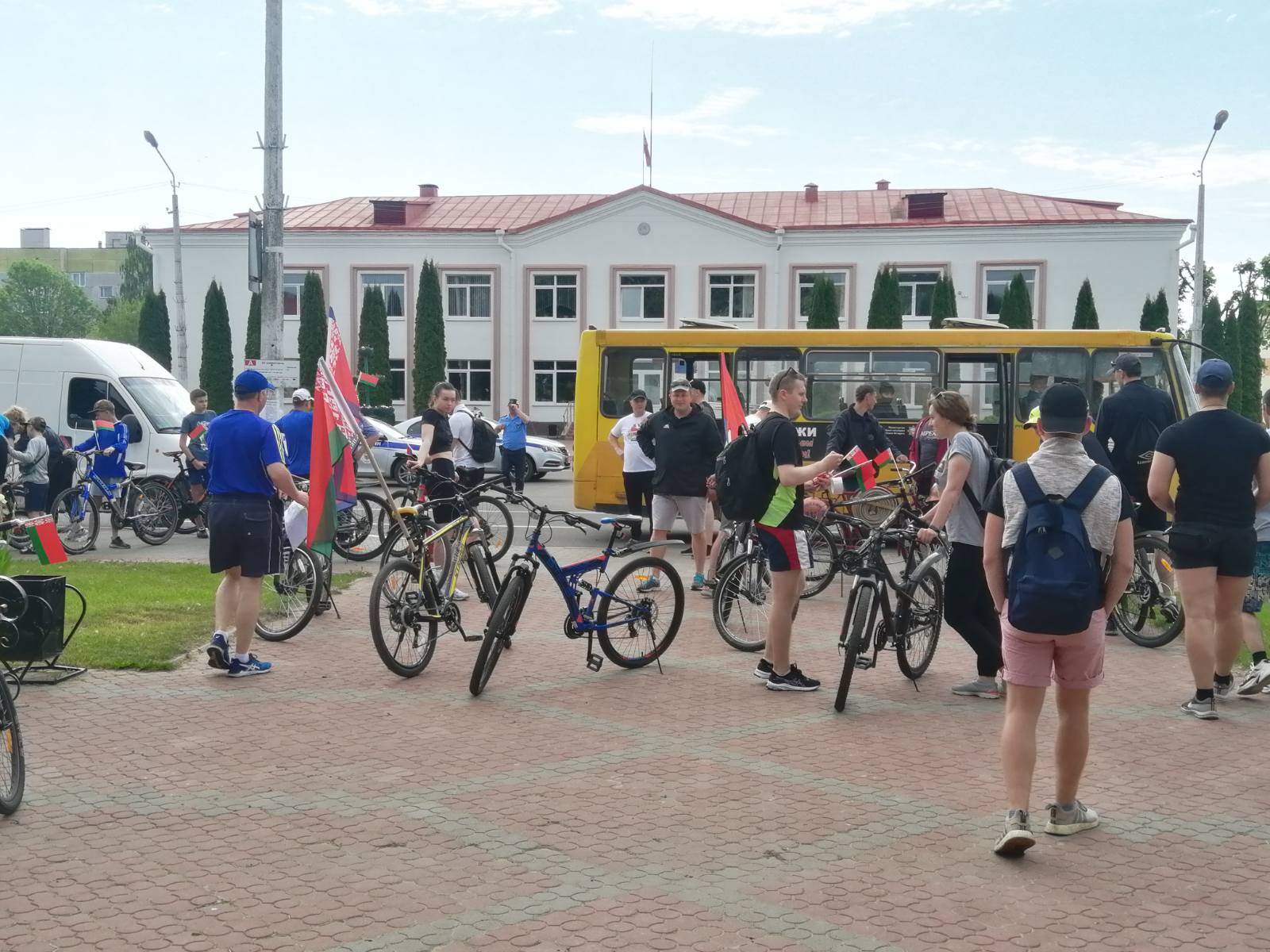В Мядельском районе прошел велопробег (фото, видео)