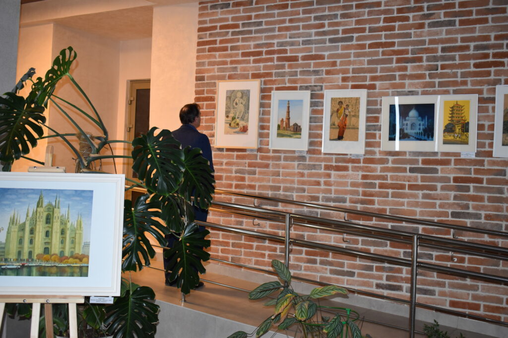 В санатории «Приозёрный» открылась выставка работ Владимира Садина