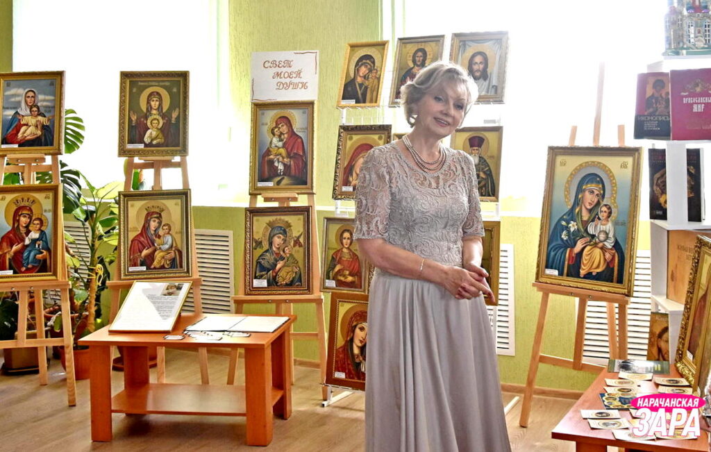 В Мяделе открылась выставка икон художницы Ядвиги Сенько