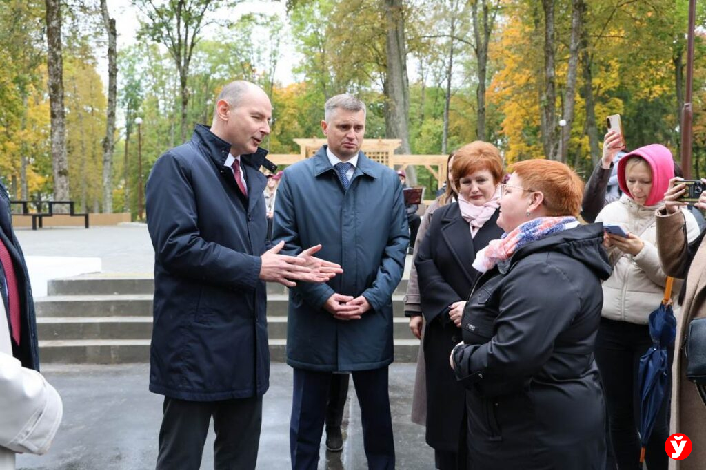 Кушнаренко открыл в Молодечненском районе парк по проекту гражданских инициатив стоимостью 135 тысяч