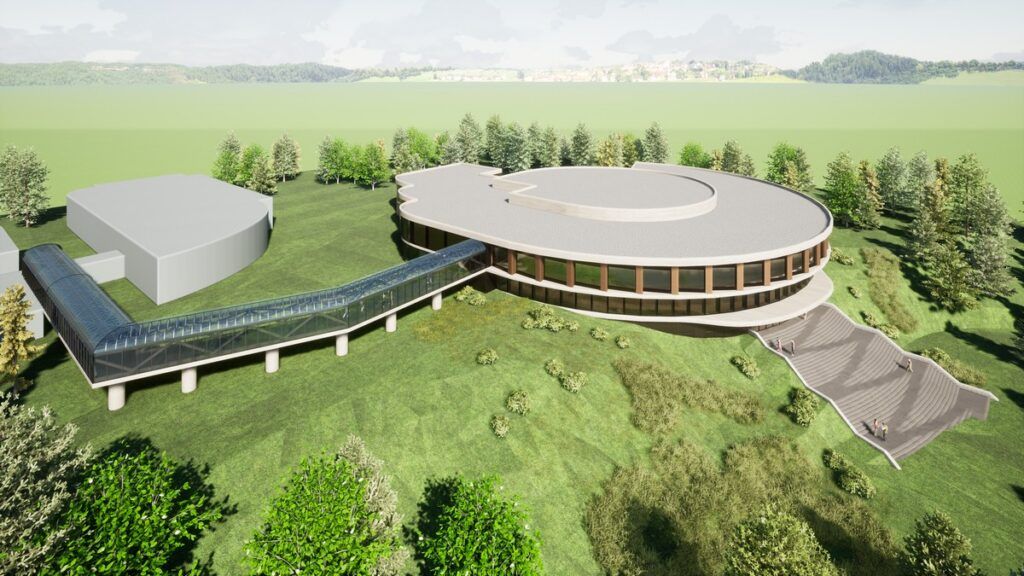 Современный торгово-ресторанный комплекс строят в санатории «Спутник» на Нарочи