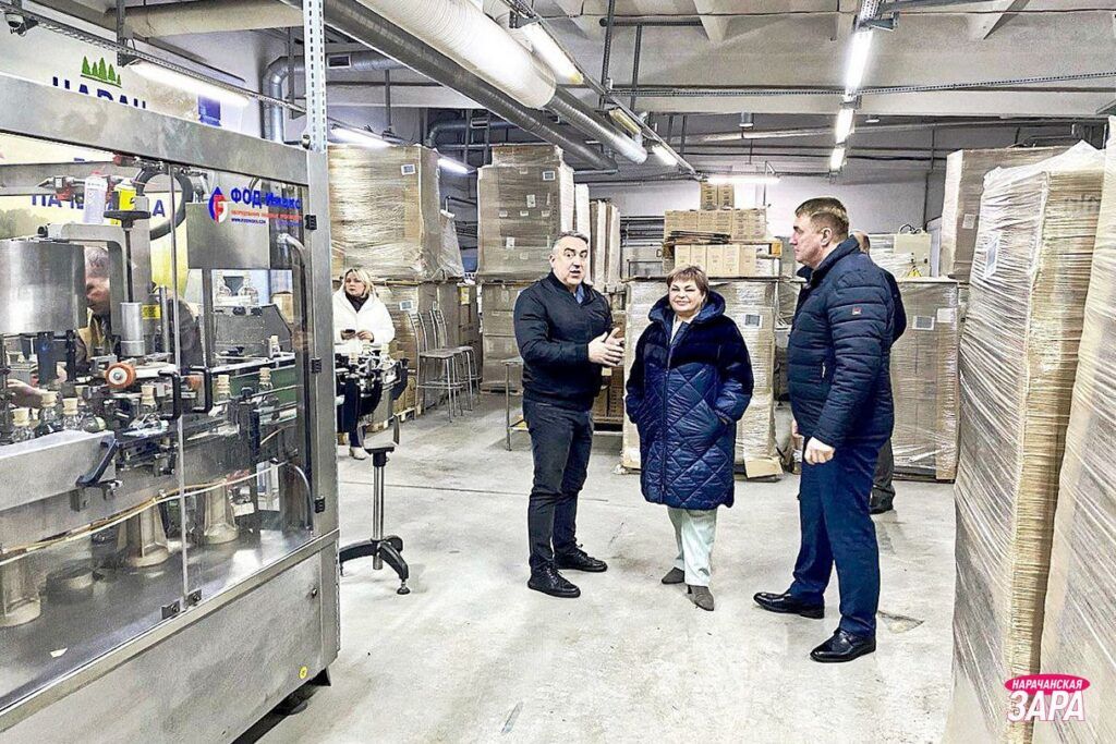 Глава Госстандарта посетила производство в Нарочи и встретилась с сотрудниками