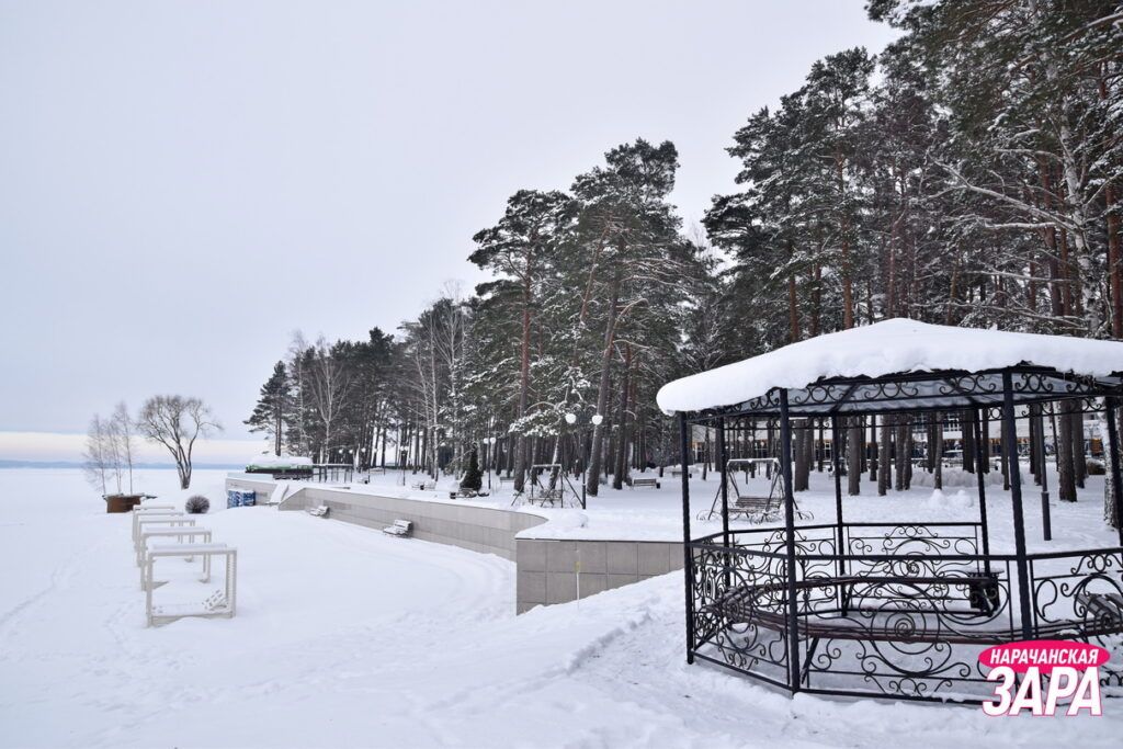 Прогуляемся зимой по территории санатория «Сосны»