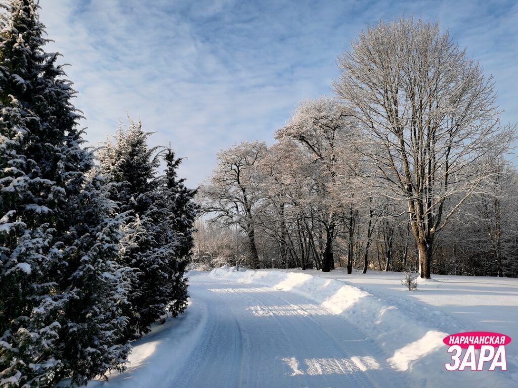 Мядель попал в зимнюю сказку