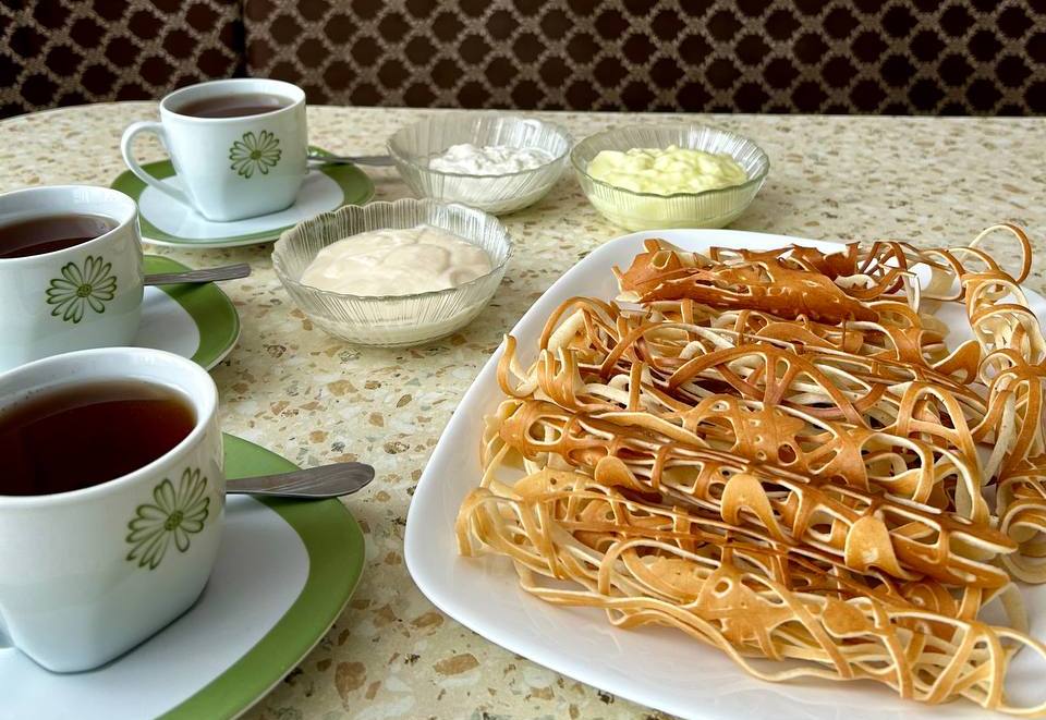 Готовим ажурные блинчики вместе с Оксаной Михневич из Мяделя