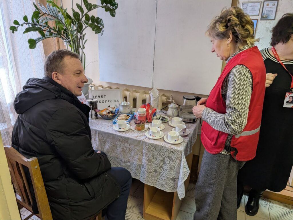 Пункт обогрева для нуждающихся появился в Мяделе 