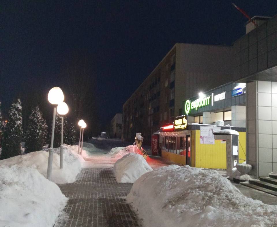 Посмотрели, как освещен вечерний Мядель