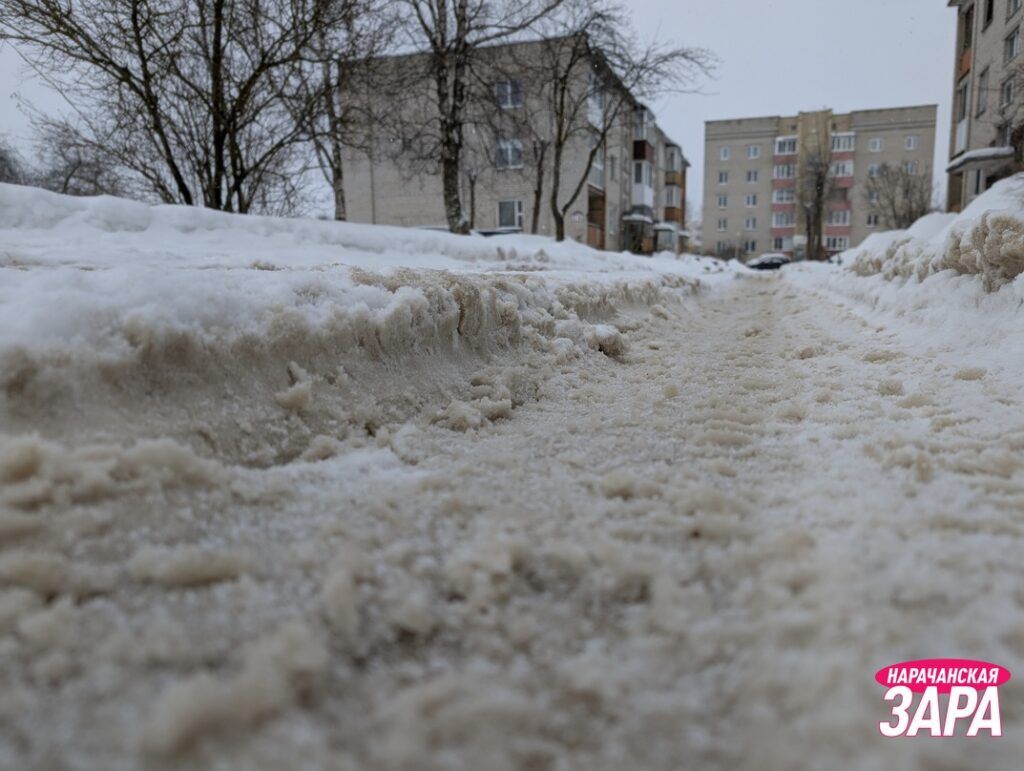 Есть соль – нет снега: оценили состояние улиц в Мяделе