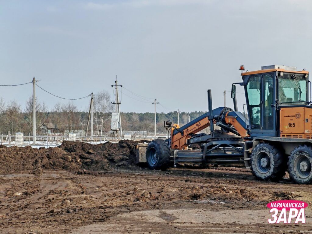 В Будславе начали обустройство стоянки