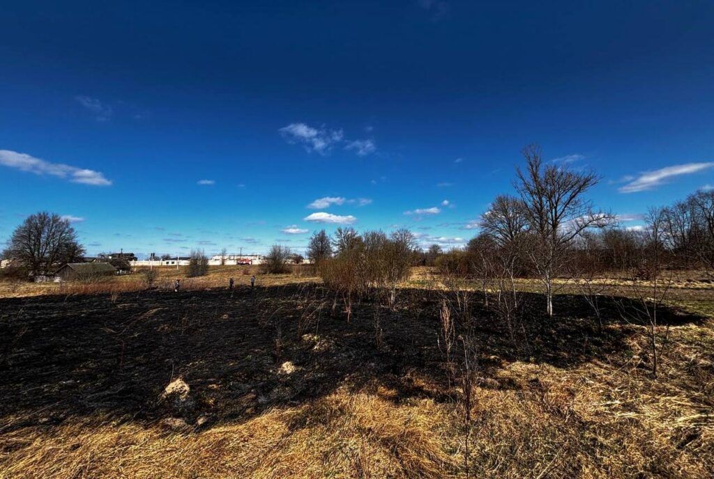 18 возгораний сухой травы зафиксировали в Мядельском районе
